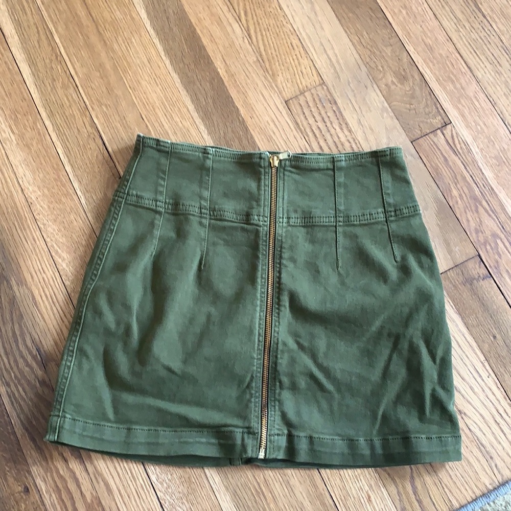 Free People Green Skirt